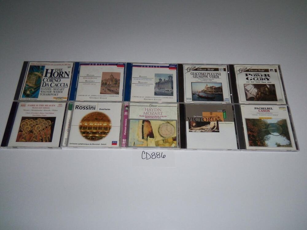 Classical 10 CD Lot Choral Baroque Mixed Misc Instrument -0618CD886